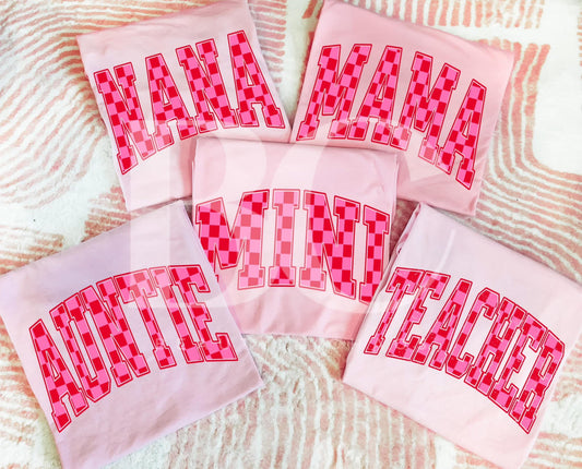 Pink & Red Checkered Custom