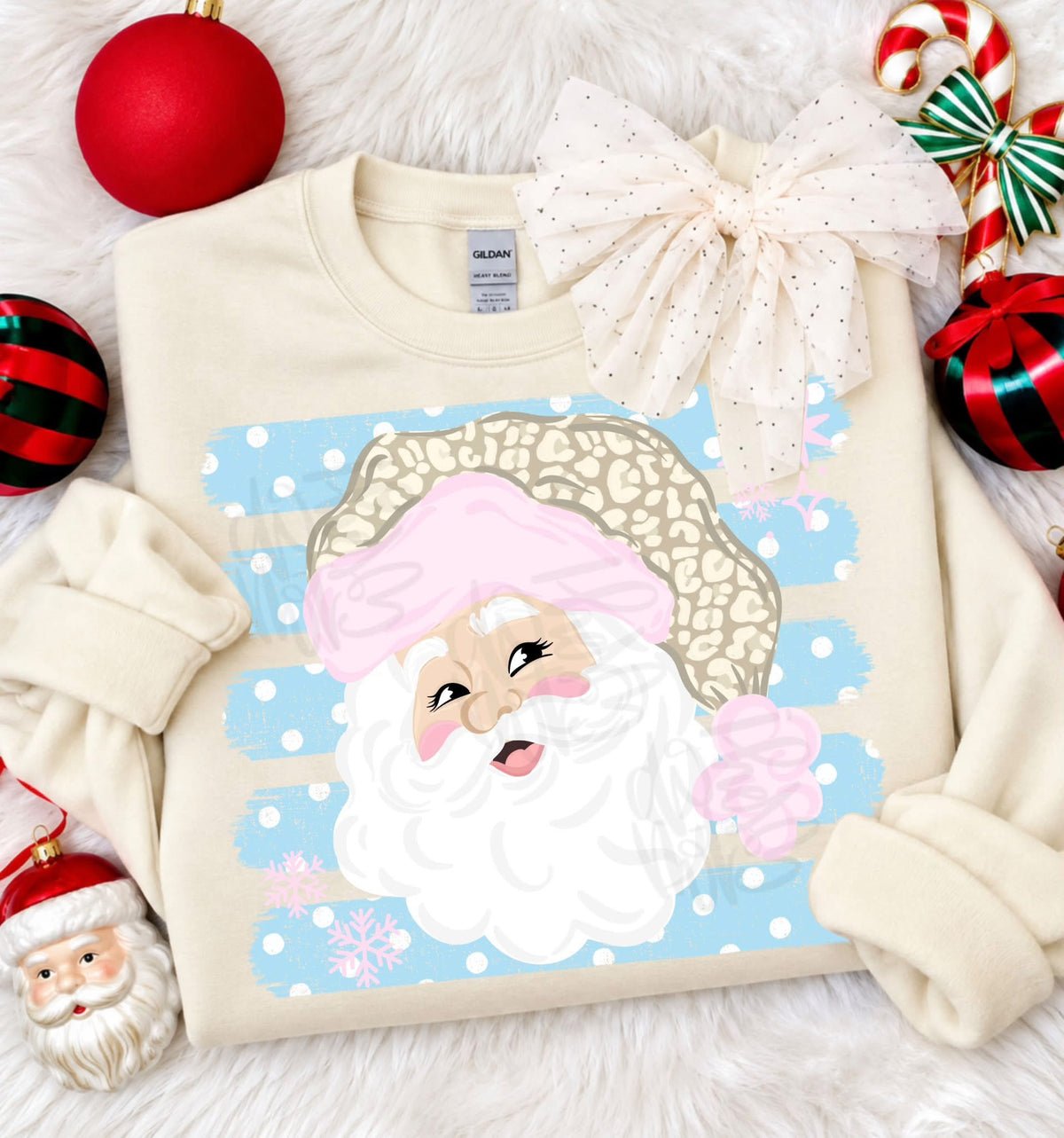 Striped Leopard Hat Santa