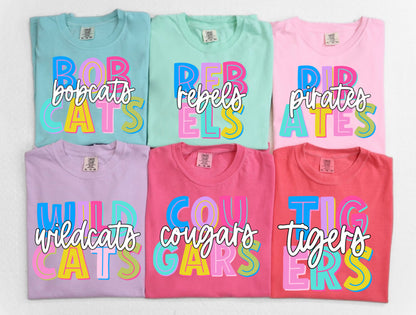 Colorful Mascot Comfort Colors Tee