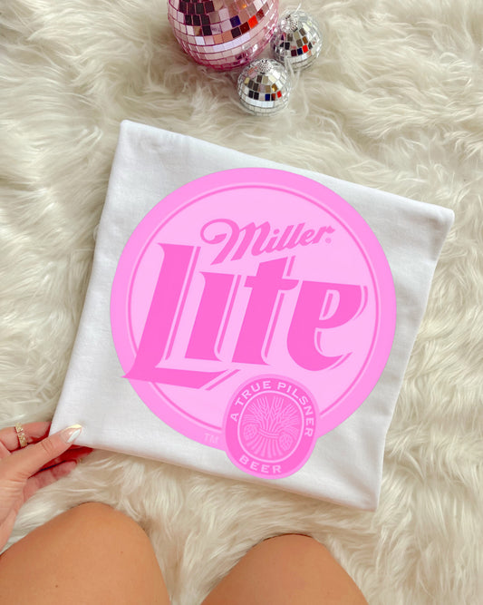 Pink Miller Lite Tee