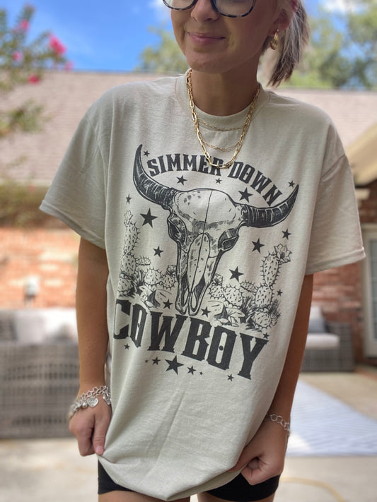 Simmer Down Cowboy Tee