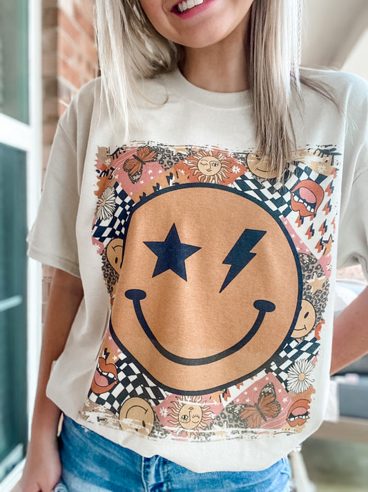 Smiley Retro Graphic Tee