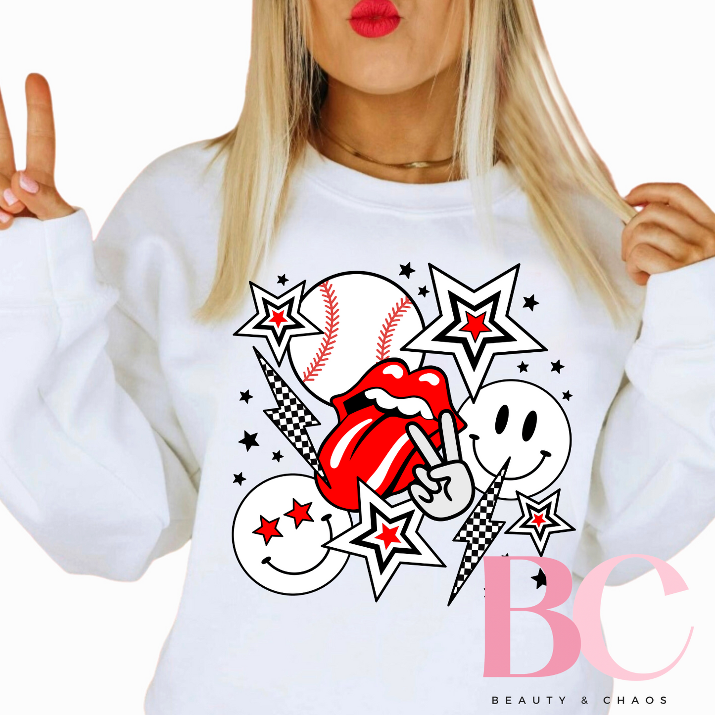 Trendy Baseball Tee/Sweatshirt