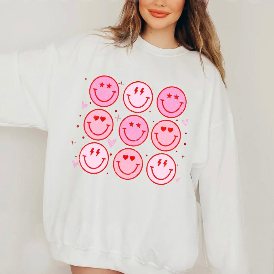 Pink Smileys Tee/Sweatshirt