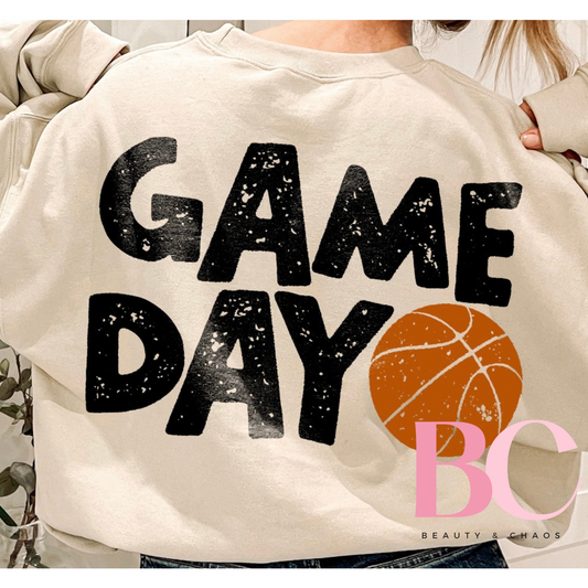 Game Day Distressed Tee/Sweatshirt